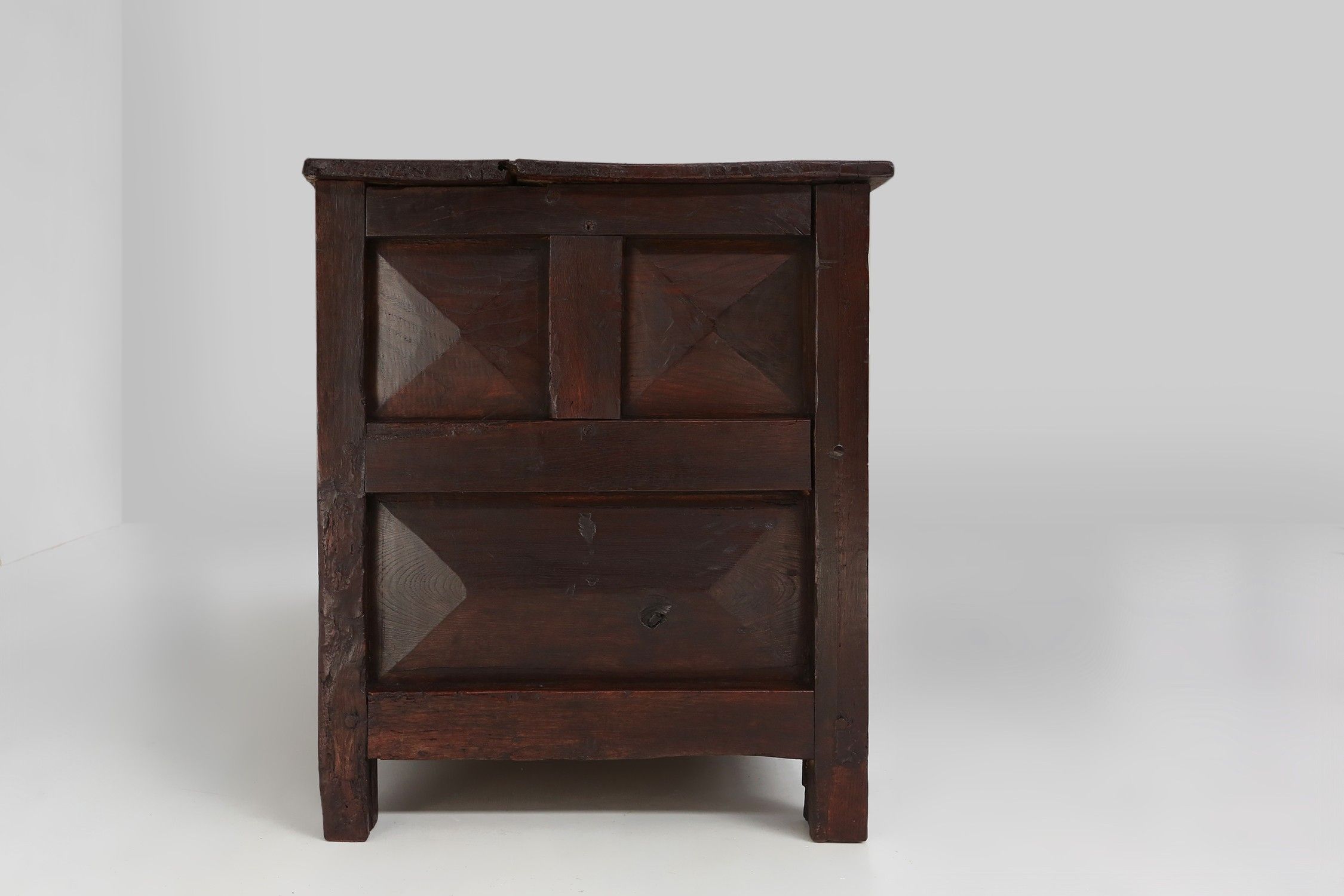 Unique 16th century French geometric sideboard in oakthumbnail